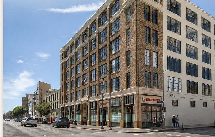 Tailor Lofts, a brick loft building in Downtown Los Angeles
